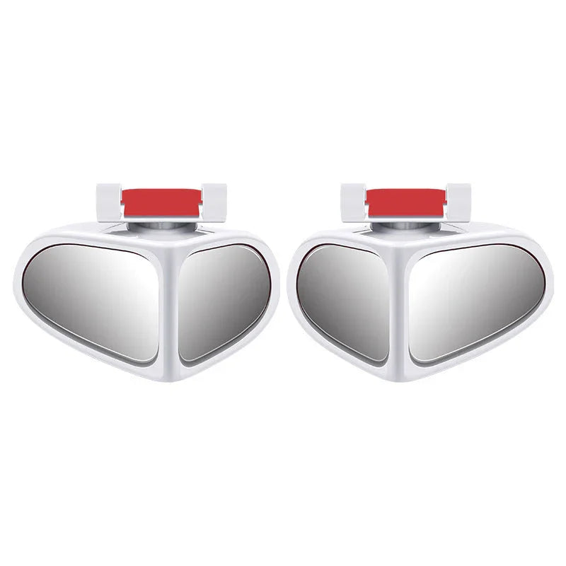 🚗 Blind Spot Mirror with Dual Wide View – 360° Adjustable, HD Glass, Weatherproof – Eliminate Curb Rash & Improve Parking Safety (1 or 2 Pack)