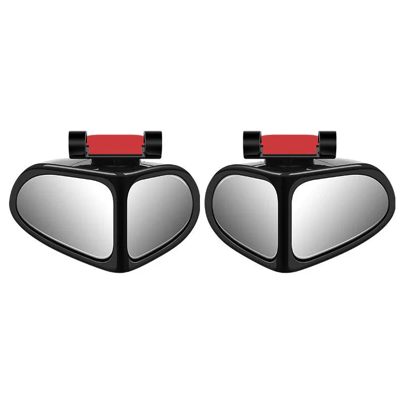 🚗 Blind Spot Mirror with Dual Wide View – 360° Adjustable, HD Glass, Weatherproof – Eliminate Curb Rash & Improve Parking Safety (1 or 2 Pack)