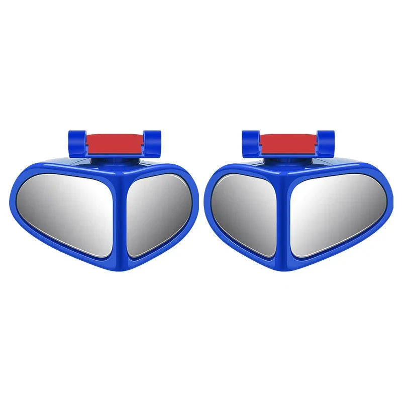 🚗 Blind Spot Mirror with Dual Wide View – 360° Adjustable, HD Glass, Weatherproof – Eliminate Curb Rash & Improve Parking Safety (1 or 2 Pack)