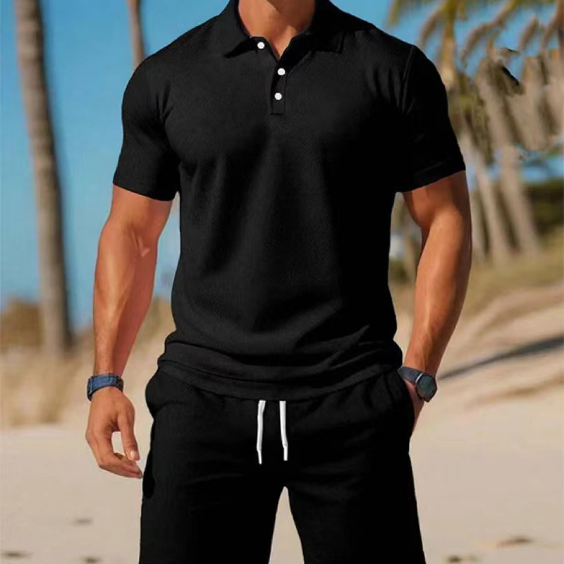 🔥While Supplies Last 50% OFF!🎉 Men's Summer 2-Piece Polo & Shorts Set
