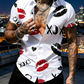 📢📢50% OFF !!⏰Men's Kiss Print Short-Sleeve Button-Up Shirt