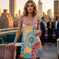 🌸Summer Hot Sale✨Casual Sleeveless A-Line Printed Summer Dress
