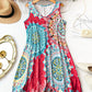 🌸Summer Hot Sale✨Casual Sleeveless A-Line Printed Summer Dress