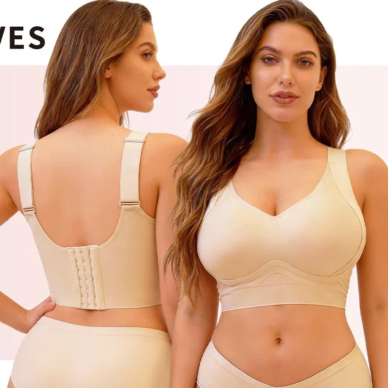 👙 50% OFF NOW!✨ Full Coverage Seamless Support Bra – Anti-Sagging & Side Smoothing – All-Day Comfort 🦋