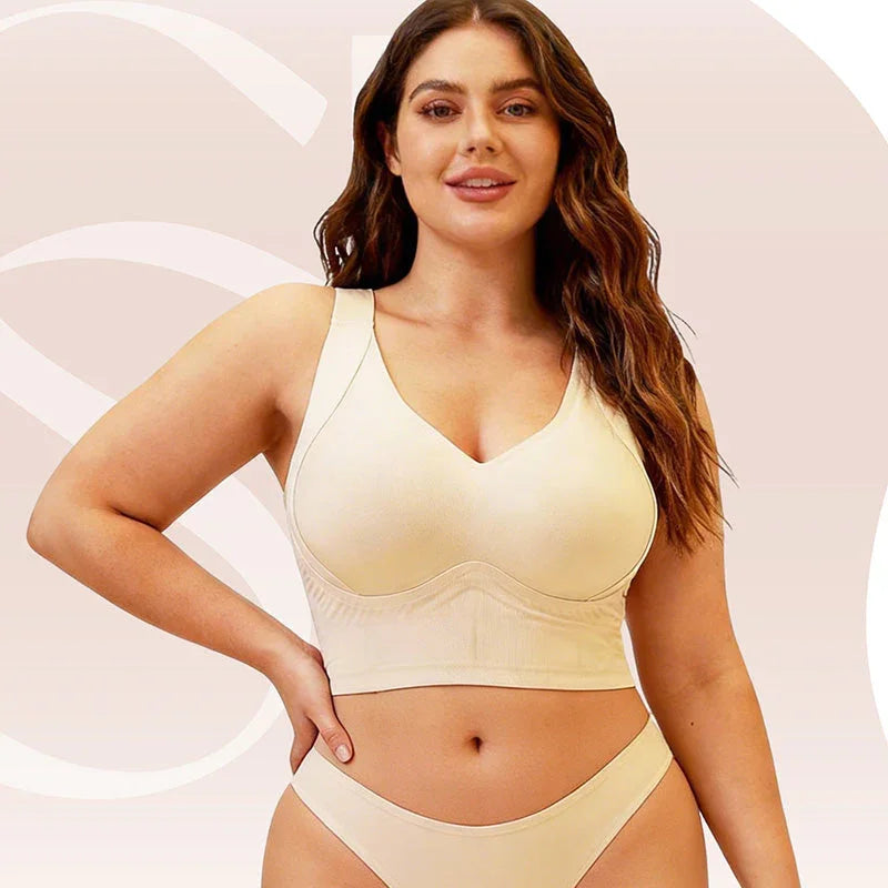 👙 50% OFF NOW!✨ Full Coverage Seamless Support Bra – Anti-Sagging & Side Smoothing – All-Day Comfort 🦋