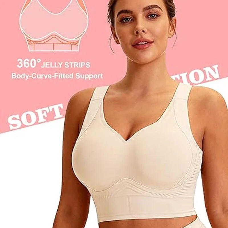 👙 50% OFF NOW!✨ Full Coverage Seamless Support Bra – Anti-Sagging & Side Smoothing – All-Day Comfort 🦋