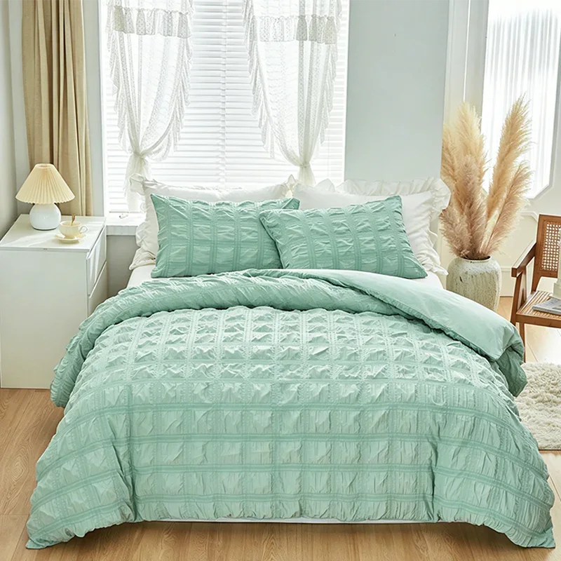 🛏️ 50% OFF NOW! 🏆 3-Piece Pintuck Textured Duvet Cover Set – Wrinkle-resistant, soft microfiber & elegant hotel-style finish – breathable for year-round comfort 🌿