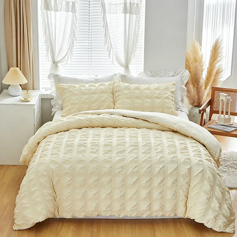 🛏️ 50% OFF NOW! 🏆 3-Piece Pintuck Textured Duvet Cover Set – Wrinkle-resistant, soft microfiber & elegant hotel-style finish – breathable for year-round comfort 🌿