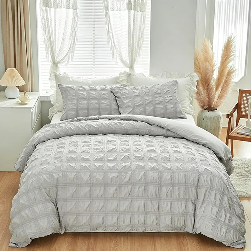 🛏️ 50% OFF NOW! 🏆 3-Piece Pintuck Textured Duvet Cover Set – Wrinkle-resistant, soft microfiber & elegant hotel-style finish – breathable for year-round comfort 🌿