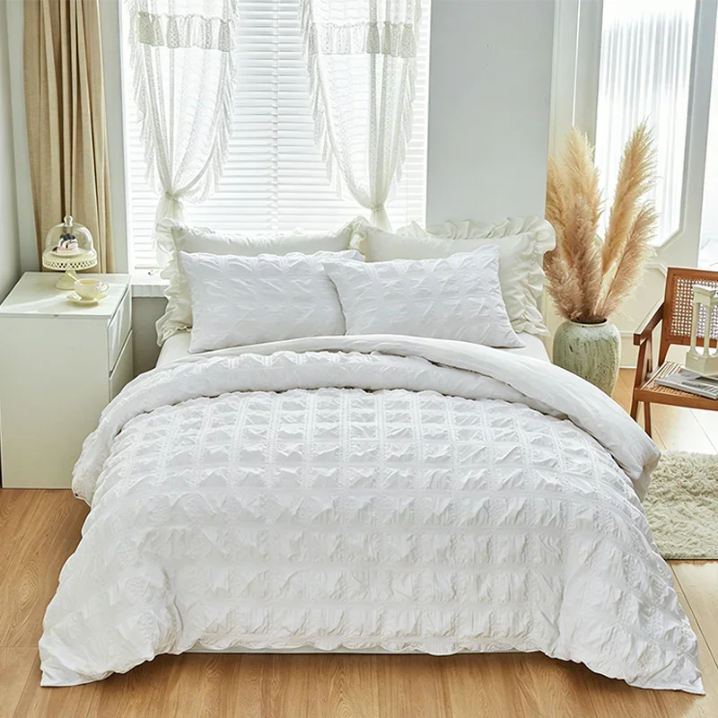 🛏️ 50% OFF NOW! 🏆 3-Piece Pintuck Textured Duvet Cover Set – Wrinkle-resistant, soft microfiber & elegant hotel-style finish – breathable for year-round comfort 🌿