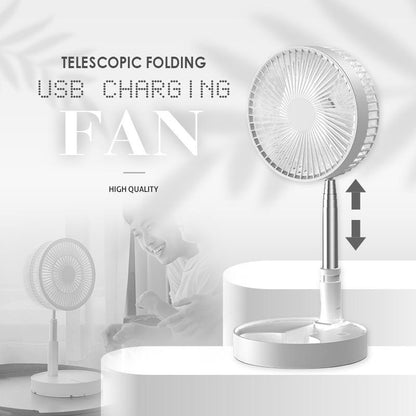 💨 LIMITED-TIME 50% OFF! ✨ Telescopic USB Charging Fan – Portable, Quiet, Height Adjustable 🔄