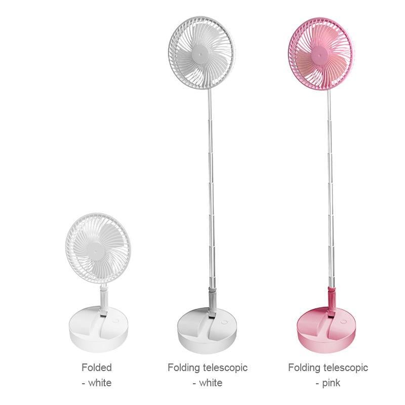 💨 LIMITED-TIME 50% OFF! ✨ Telescopic USB Charging Fan – Portable, Quiet, Height Adjustable 🔄