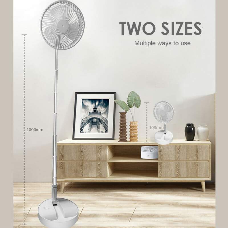 💨 LIMITED-TIME 50% OFF! ✨ Telescopic USB Charging Fan – Portable, Quiet, Height Adjustable 🔄