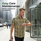 👔 LIMITED-TIME 50% OFF! 🍂 Men's Casual Plaid Short Sleeve Shirt – Classic Pattern, Relaxed Fit, Breathable Comfort ✨