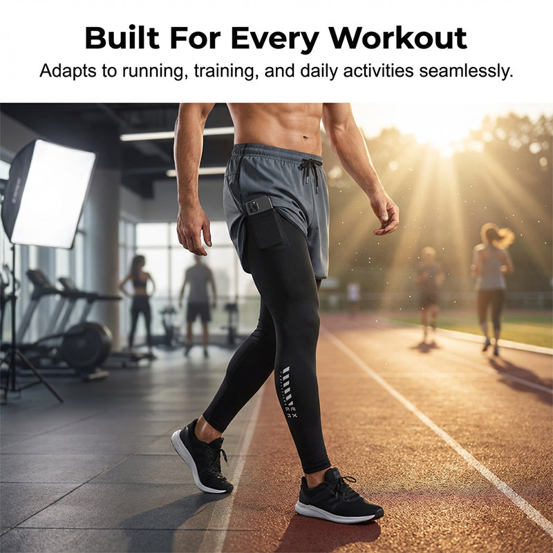 ⏳Time-Limited Special⏰Men's 2-in-1 Running Tights with Shorts