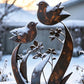 🔥50% OFF🔥Rustic Bird & Flower Metal Garden Stake