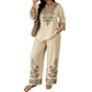 📢📢54% OFF !! ⏰Women's Long Sleeve Blouse & Wide-Leg Pants Set👚👖