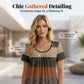 👕 LIMITED-TIME 50% OFF! ✨ Women's Plus Size Pleated T-Shirt – Flowy, Color Block, Chic 💜