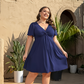 👗 50% OFF NOW! 🌸 Elegant V-Neck Twist Front Dress with Pockets – Flattering ruched waist, breathable & flowy – perfect for work, weddings or date nights – chic and functional 💃