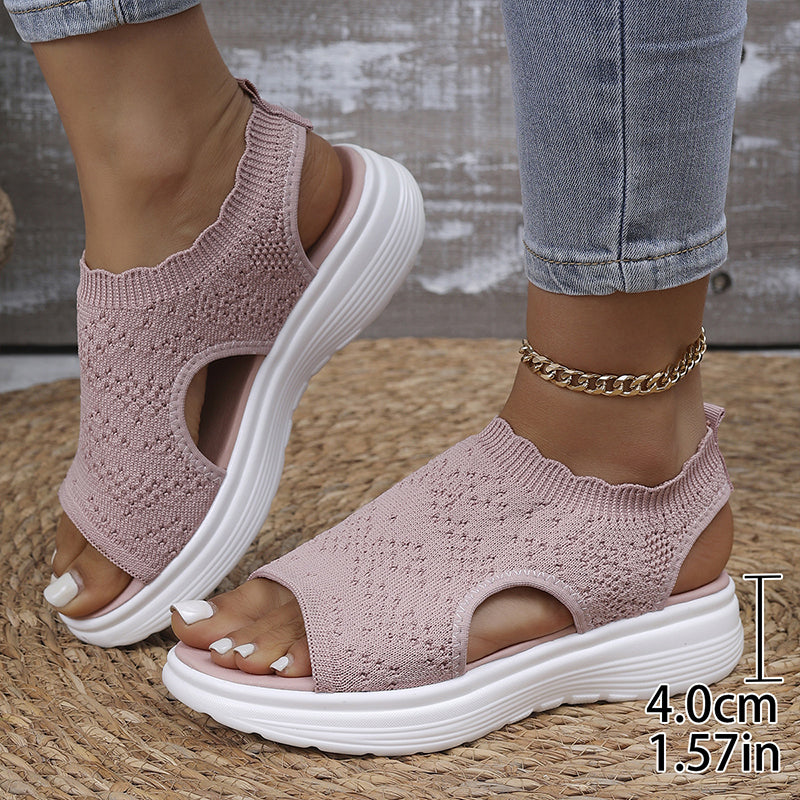 🎁New Arrivals 50% OFF💥Women's Breathable Knit Platform Sandals