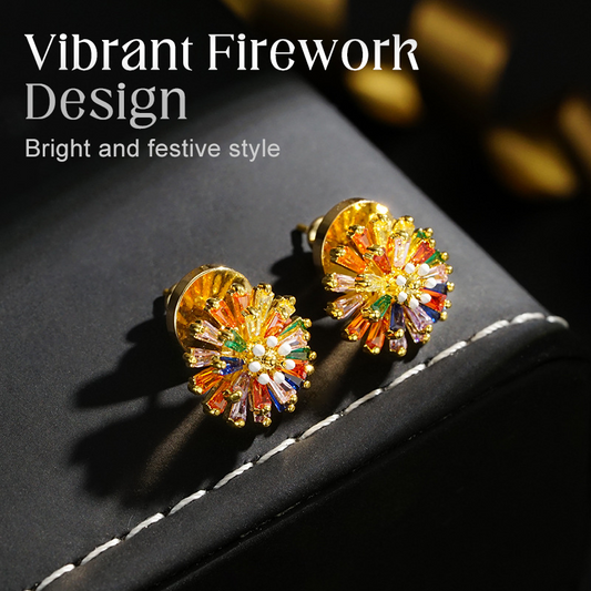 🔥While Supplies Last 50% OFF!🎉 Colorful Firework Stud Earrings for Women