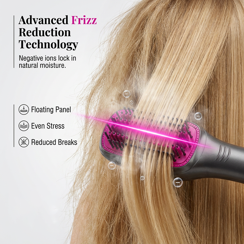 🎉 2026 Sale — Over 162,000 Sold! ✨ 3-in-1 Hot Air Brush – Dry, Detangle & Volumize – Salon-Glossy Results at Home! 🌀