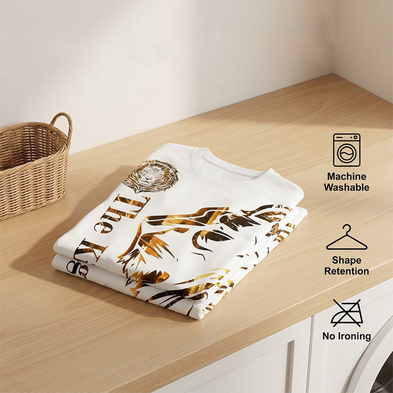 🦁 LIMITED-TIME 50% OFF! ✨ Men's Lion Graphic Set – Bold, Breathable, Urban Cool 😎