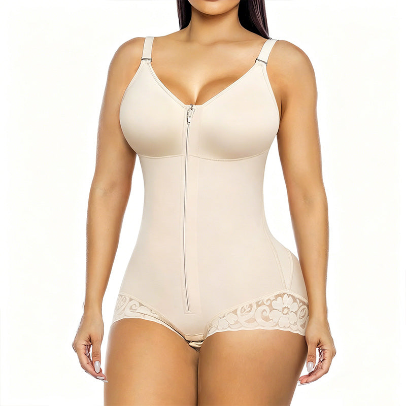 💃 LIMITED-TIME 50% OFF! ✨ Women's Zip-Up Shapewear Bodysuit – Tummy Control, Full-Body Smoothing 🌟