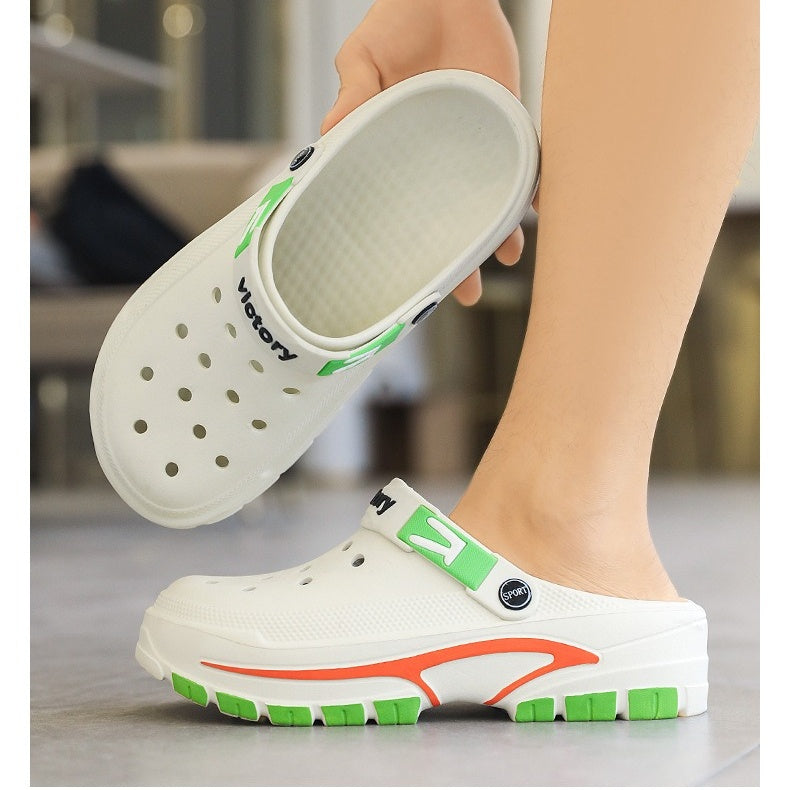 👣 LIMITED-TIME 50% OFF! ✨ Men's Breathable Slip-On Sandals – 2-in-1, Lightweight, Non-Slip 🌊