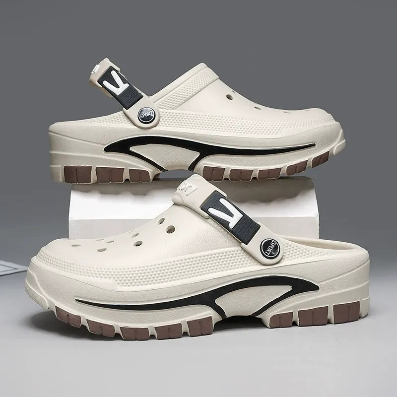 👣 LIMITED-TIME 50% OFF! ✨ Men's Breathable Slip-On Sandals – 2-in-1, Lightweight, Non-Slip 🌊