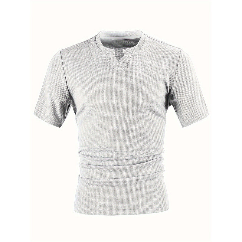 👔 LIMITED-TIME 50% OFF! ✨ Men's V-Neck Short-Sleeve Shirt – Slim Fit, Modern, All-Day Fresh 🌀