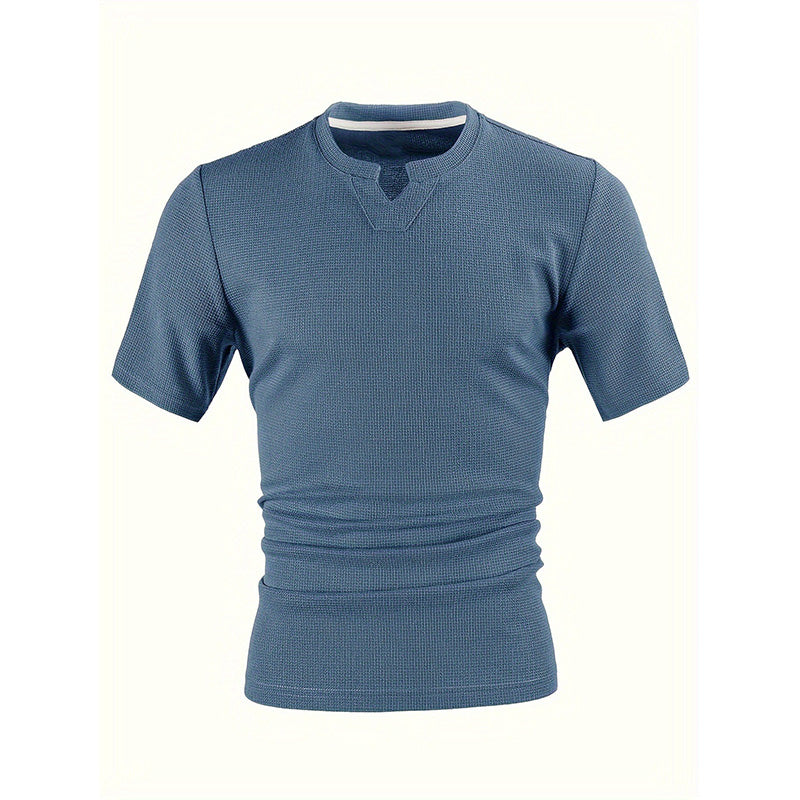 👔 LIMITED-TIME 50% OFF! ✨ Men's V-Neck Short-Sleeve Shirt – Slim Fit, Modern, All-Day Fresh 🌀