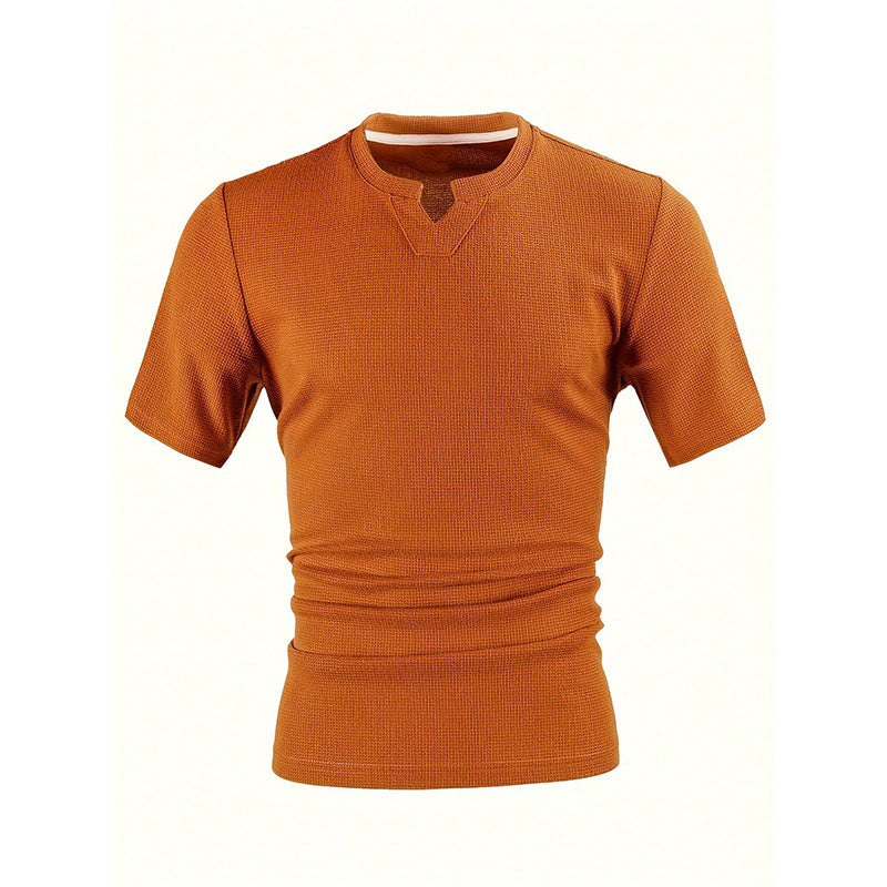 👔 LIMITED-TIME 50% OFF! ✨ Men's V-Neck Short-Sleeve Shirt – Slim Fit, Modern, All-Day Fresh 🌀