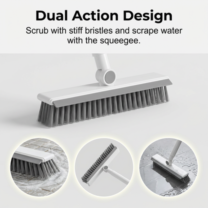 🧹 2-in-1 Grout & Corner Scrubber Brush with Squeegee🫧