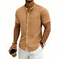 👕 LIMITED-TIME 50% OFF! ✨ Men's Loose Fit Short Sleeve Shirt – Solid, Breathable, Everyday Comfort ☀️