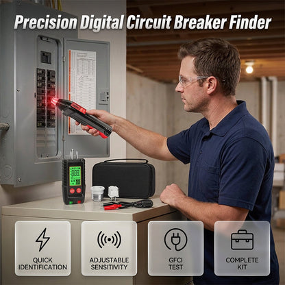 🎁2026 New Arrivals 50% OFF💥Digital Circuit Breaker Finder and Outlet Tester Kit