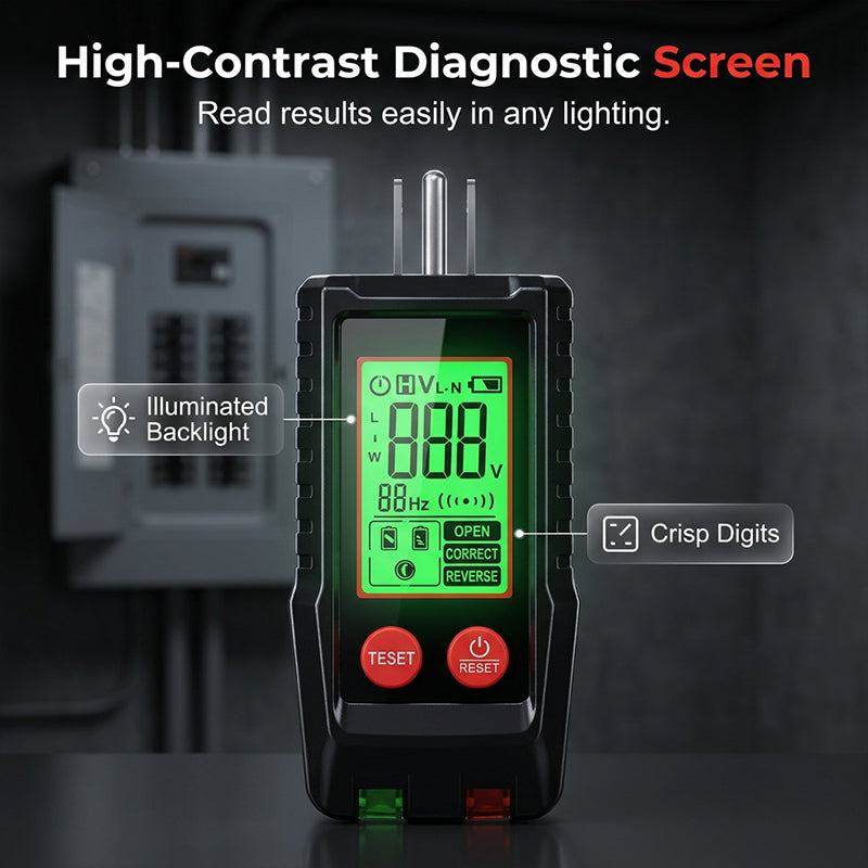 🎁2026 New Arrivals 50% OFF💥Digital Circuit Breaker Finder and Outlet Tester Kit