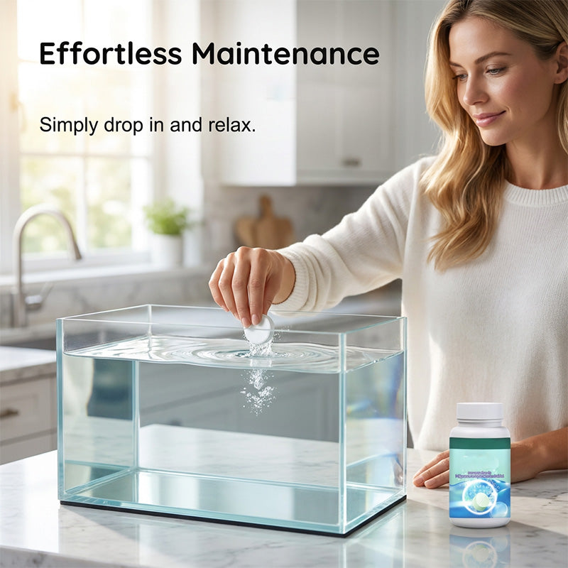 Effervescent Tablets for Crystal Clear Fish Tanks