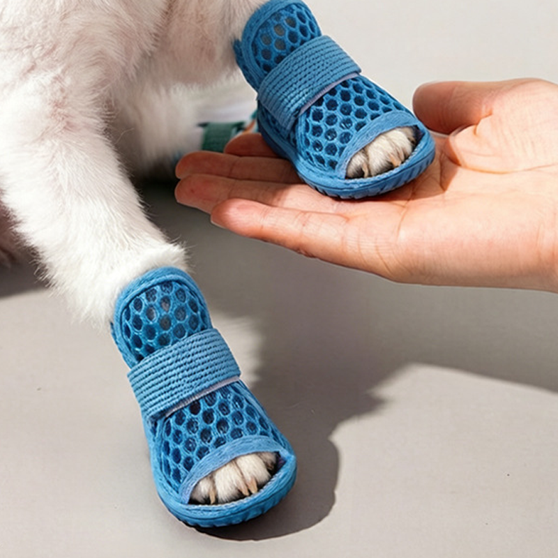 🐾☀️ 50% OFF! 🐕Lightweight Mesh Anti-Slip Pet Dog Boots – Breathable Summer Sandals for All Terrain Use