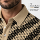 👔 LIMITED-TIME 50% OFF! 💥 Men's Geometric Print Collared Shirts – Muscle Fit, Breathable, Fade Resistant ✨