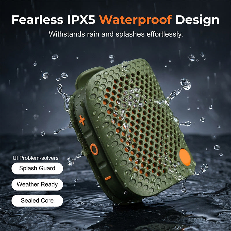 ⏳Time-Limited Special⏰Portable Bluetooth Speaker – TWS Stereo, IPX5 Waterproof, Punchy Bass 🎵