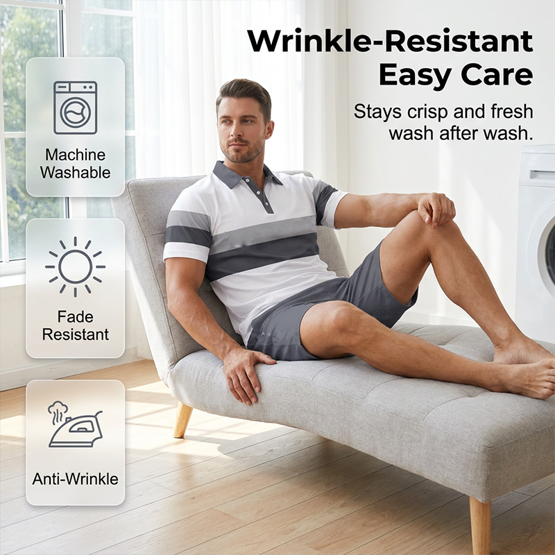 👕50% OFF!💥Men's Two-Piece Shirt and Shorts Set – Digital Print, Athletic Fit, Wrinkle Resistant ✨