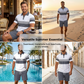 👕50% OFF!💥Men's Two-Piece Shirt and Shorts Set – Digital Print, Athletic Fit, Wrinkle Resistant ✨
