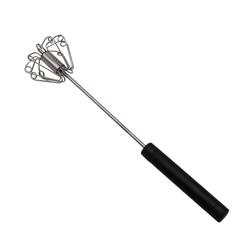 🥚🍳 Semi-automatic stainless steel hand whisk 🔧✨