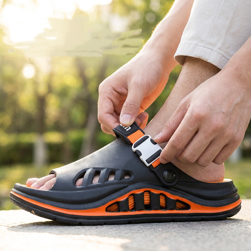 🏃 Men's Athletic Breathable Sandals with Thick Sole — Non-Slip, Lightweight & Great for Active Days
