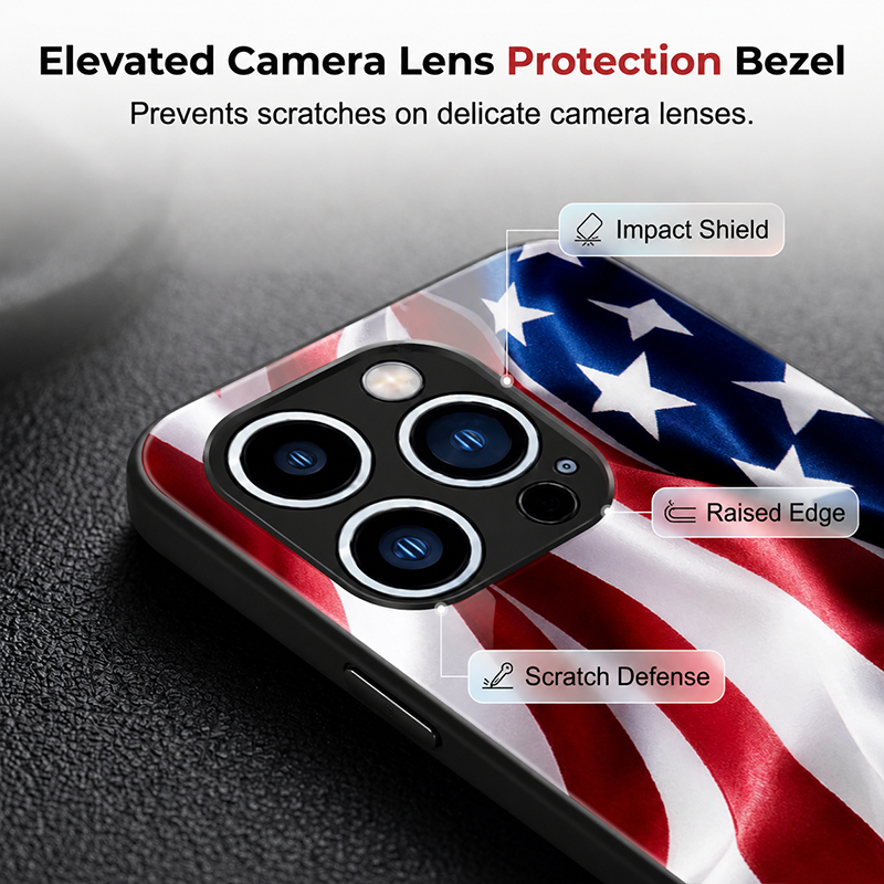 ⏳Time-Limited Special⏰Vibrant Patriotic Glass Phone Case📱🎏