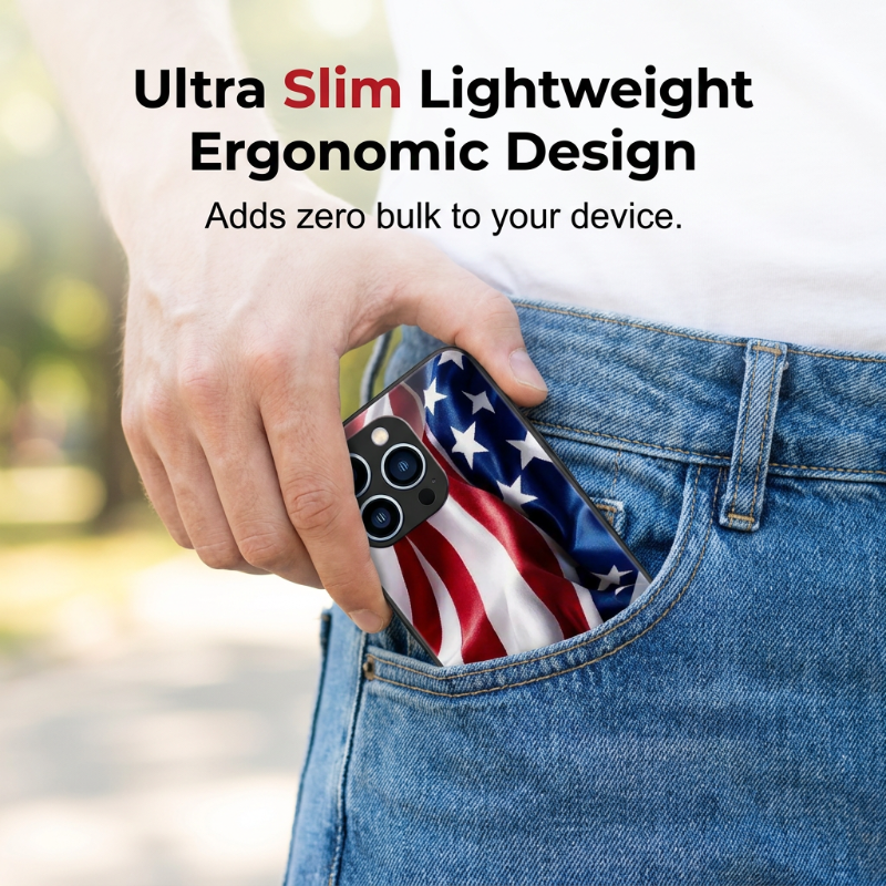 ⏳Time-Limited Special⏰Vibrant Patriotic Glass Phone Case📱🎏