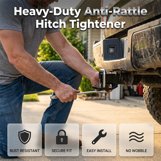 🔧 LIMITED-TIME 50% OFF! 💥 Heavy-Duty Anti-Rattle Hitch Tightener – Steel Build, Rubber Coating, Universal Fit ✨