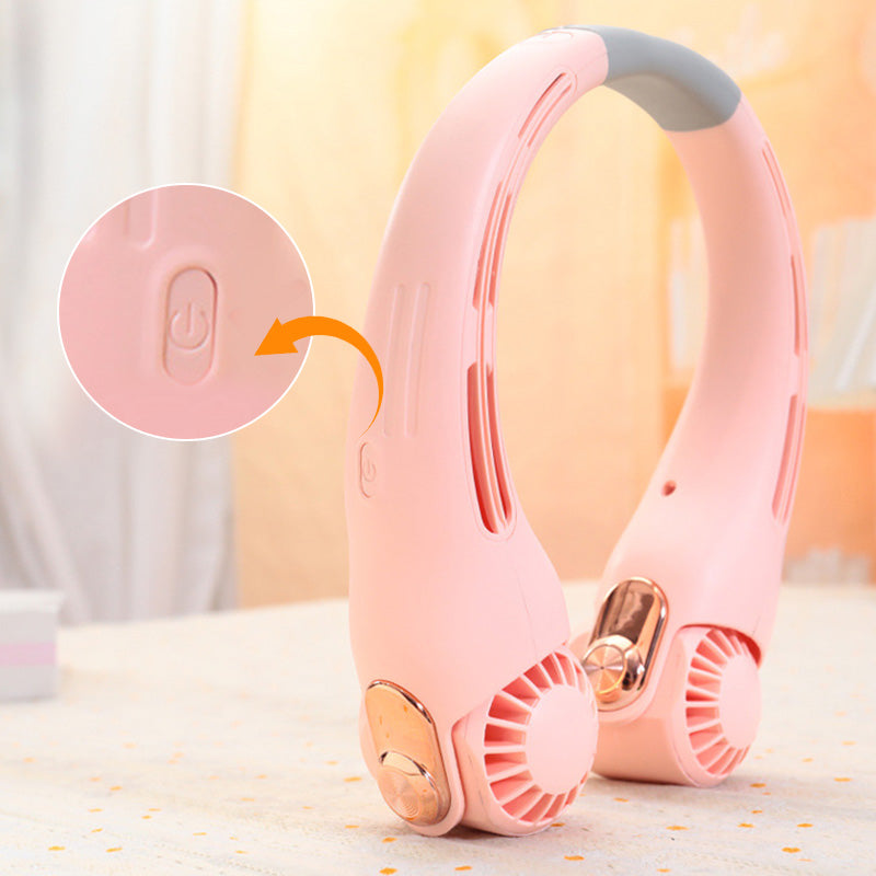 🌀 LIMITED-TIME 50% OFF! 💥 360° Rotating Neck Fan – Ultra Quiet, 3 Speeds, Hands-Free, Long Battery ✨