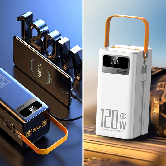 🔋 60000mAh High Capacity Power Bank with LED Light